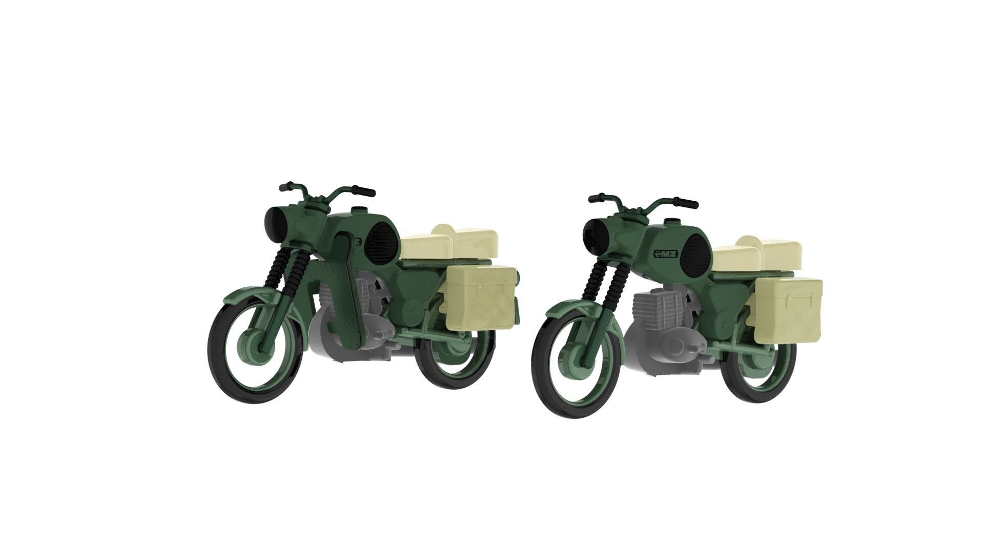 Kres 11271 - Moped MZ TS 250 Behördenausführung NVA 2 Stück TT 1:120